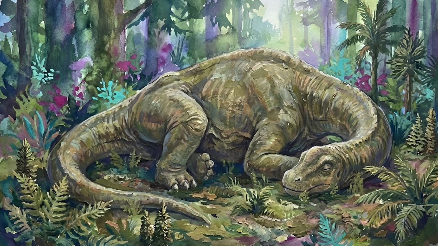 Brachiosaurus | Sleeping Dinosaurs Posters