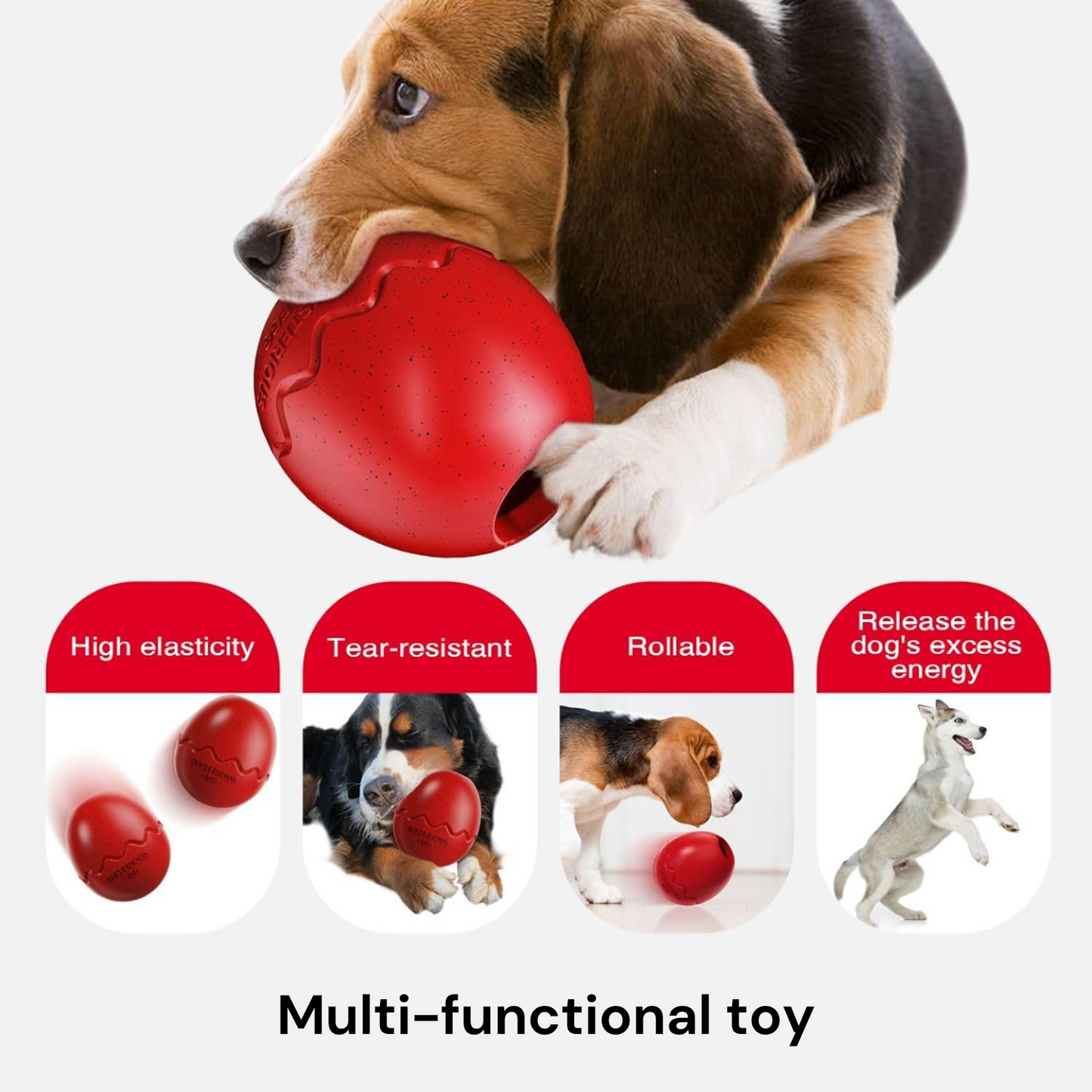 Dinosaur Dog Toy Egg – Tough Chew for Aggressive Dogs