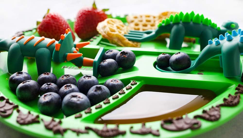 Dinosaur Dinnerware Plate & Utensil Set