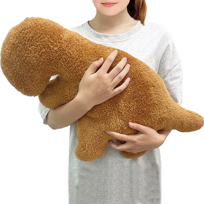 Dino Nugget Plush Pillow – Cute & Cozy
