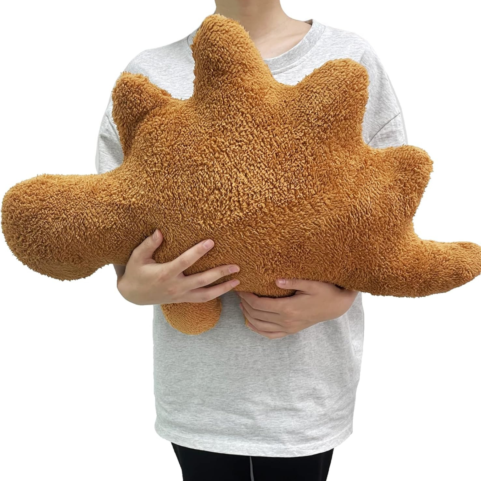 Dino Nugget Plush Pillow – Cute & Cozy