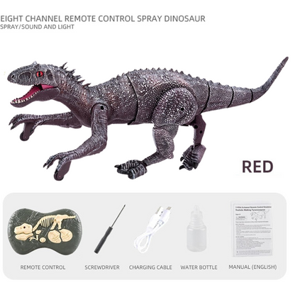 Remote Control Indominus Rex Dinosaur Toy – Roaring, Walking & Fog-Spraying
