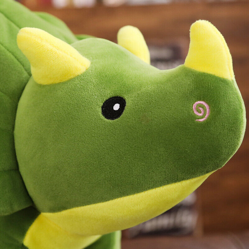 Triceratops Plush Toy – Soft & Colorful Dino Cuddle Buddy