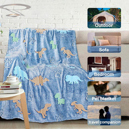 Buy Dinosaur Blanket Glow in the Dark Online