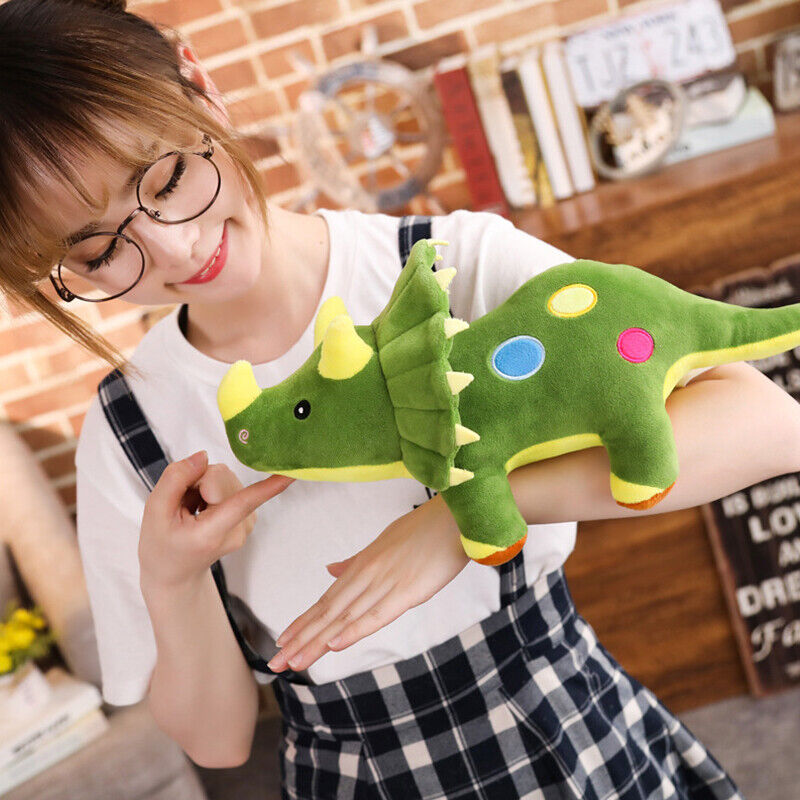 Triceratops Plush Toy – Soft & Colorful Dino Cuddle Buddy